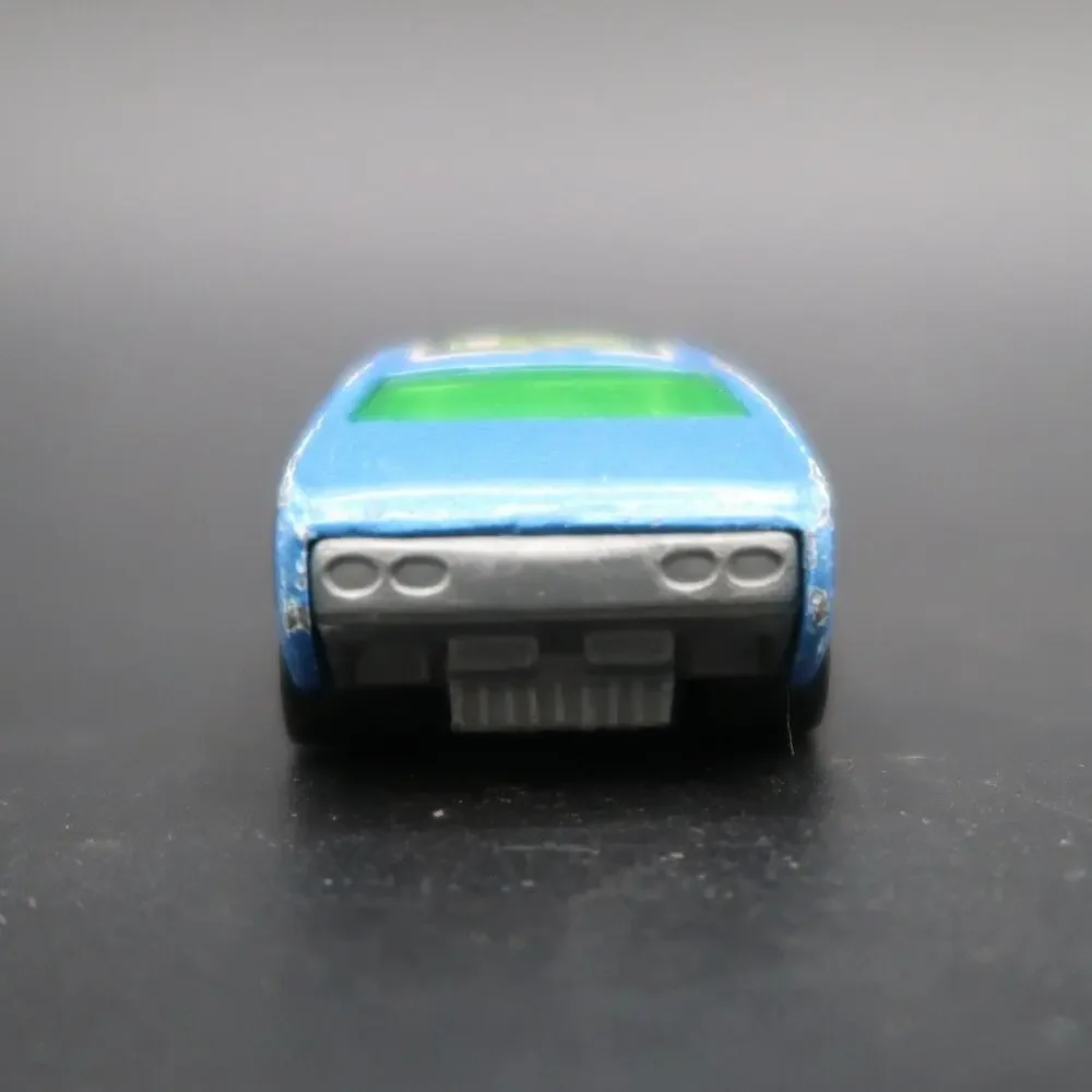 Hot Wheels Diecast Cars Set of 2 1:64 Scale Overbored Green Blue Metallic 2001